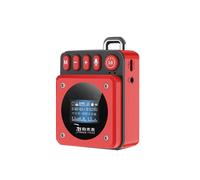 Enceinte Portable avec Affichage des Paroles, Basses Puissantes, Barre de Son, Appels Mains Libres, Lecteur de Musique MP3,