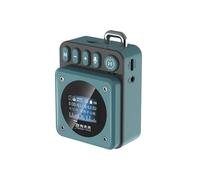 Enceinte Portable avec Affichage des Paroles, Basses Puissantes, Barre de Son, Appels Mains Libres, Lecteur de Musique MP3,