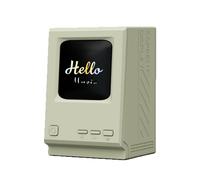 Enceinte Portable avec Affichage des Paroles, Haut-Parleur de Bureau Vintage, Son HiFi, Scène Dynamique, Paroles pour L'Extérieur, Vert