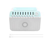 Enceinte Portable avec Son Naturel, Veilleuse Blanche, Humidificateur, Audio Hi-Fi avec 8 Sons D'Ambiance