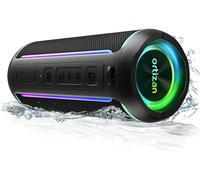 Enceinte Portable Bluetooth 5.3, Haut-Parleur Puissant 40W, Double Appairage Stéréo, Lumière LED RVB¿ IPX7 étanche, AUX, Carte TF