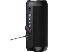 Enceinte Portable Bluetooth 5.4 Sans Fil Avec Bass Puissantes, 30W Enceinte Bluetooth, Autonomie 30 Hrs, Lumières Rgb, Appairage Tws, Ipx7, Aux, Tf, Pour L'Extérieur/La Fête/Voyage, Noir