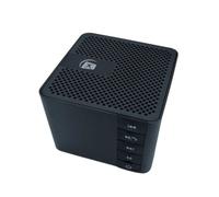 Enceinte Portable Bluetooth Aluminium Lecteur mp3 sur Micro SD Haut-Parleur sans Fil Micro intégré Cube Noir NE10