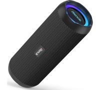 Enceinte Portable Bluetooth Aux Basses Renforcées, 30H, Bluetooth 5.3, 30W Enceinte Puissante, Ipx7, Aux, Tf Carte, Pour Fêtes/Voyage/Extérieur, Noir