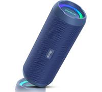 Enceinte Portable Bluetooth aux Basses Renforcées, 30H, Bluetooth 5.3, 30W Enceinte Puissante, IPX7, AUX, TF Carte, pour Fêtes/Voyage/Extérieur, Bleu