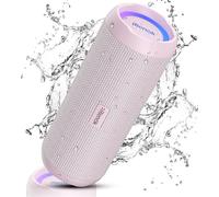 Enceinte Portable Bluetooth Aux Basses Renforcées, 30H, Bluetooth 5.3, 30W Enceinte Puissante, Ipx7, Aux, Tf Carte, Pour Fêtes/Voyage/Extérieur, Rose