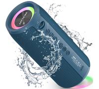 Enceinte Portable Bluetooth Avec Lumière Led, Basses Stéréo Puissantes De 40W, Batterie 5200Mah, Micro Sd/Tf, Étanchéité Ipx6, Haut-Parleur Bluetooth 5.2 Pour Voyages, Cadeaux