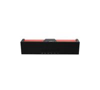Enceinte Portable Bluetooth FM Réveil Lecteur Micro SD USB Jack Noir et Rouge YONIS