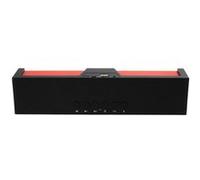 Enceinte Portable Bluetooth FM Réveil Lecteur Micro SD USB Jack Noir et Rouge YONIS
