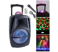 Enceinte Portable Bluetooth - MSD - KA116-BOWL - 450W - 8 pouces - LED RGB Multicolores