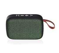 Enceinte portable BT sans fil avec carte TF USB Flash Disk Support Tissu Art Portable Design haute définition Qualité sonore Batterie rechargeable FM Contrôle multi-touches léger pour
