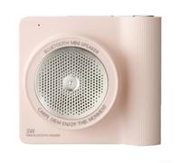 Enceinte portable design caméra rétro compatible avec mini caisson de basses sans fil lecteur de musique (rose)