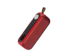 Enceinte Portable D'Extérieur, Basse, Sans Fil, Radio FM, Bouton de Réglage Du Volume, Lecteur USB, Appel Téléphonique, Rouge