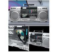 Enceinte portable (Ghetto Blaster) - MUSE - M-380 GB - 80W - CD/Cassette/USB - Bluetooth/FM