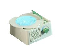 Enceinte Portable | Haut-Parleur Sans Fil Pour Musique Avec Projection Lumineuse Multicolore Et Son Surround Pour Chambre Salon Plage Camping-Car | Forme Gramophone Son Surround pour Camping Adolescen