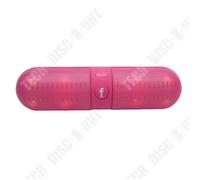 TD® Enceinte Haut Parleur Portable Antichoc Wireless FM Haut-parleurs stéréo LED Pour SmartPhone Tablet-Rose Couleur