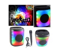 Enceinte Portable - KA-FIRE - 20W - Bluetooth 5.0 - Radio FM - Karaoke LED RGB
