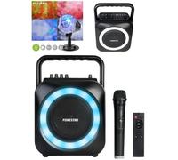 Enceinte Portable Karaoke - FONESTAR - Pro Party - Bluetooth - 100W - LED RGB