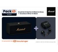 Enceinte portable MARSHALL Pack Emberton III + Minor IV Noir