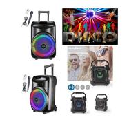 ENCEINTE SONO PORTABLE PARTY KARAOKE BLUETOOTH 700W MOBILE USB TWS LED RGB MSD Radio Fm MICRO + TELECOMMANDE + Enceinte Bluetooth rg