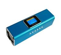 Enceinte portable MUSICMAN MA DISPLAY SOUNDSTATION avec écran, lecteur MP3 et radio intégrée - Bleu