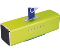 Enceinte Portable Musicman Ma Soundstation - Son Stéréo - Radio Fm, Lecteur Mp3, Usb, Aux / Line-In, Prise En Charge De La Carte Microsd - Temps De Lecture 6 Heures - Idéal Pour Voyager (Vert)