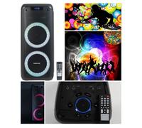 Enceinte Portable - PRO PARTY - Karaoke - Bluetooth - 100W - LED RGB