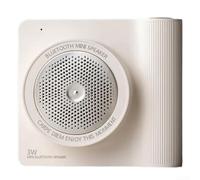 Enceinte portable rétro compatible avec mini caisson de basses sans fil lecteur de musique (blanc)