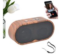 Enceinte Portable sans Fil, Haut-Parleur sans Fil Rétro à Batterie Autonome, Support Carte Batterie Rechargeable Décoration Maison Voyage Cuisine Cadeau