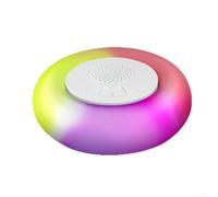 Enceinte portable sans fil IPX7 étanche avec basses pour boost et effet de flamme RVB pour camping, plage, bateau 17 cm