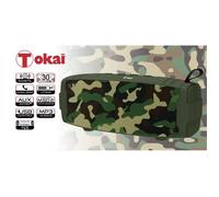 Enceinte portable sans-fil TWS camouflage - TOKAI - Radio FM - Autonomie 9h