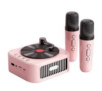 Enceinte portable sans fil vintage style CD BT5 3 technologie avec deux microphones scène stéréo HiFi son AUX USB Flash Drive carte TF 10 heures de lecture