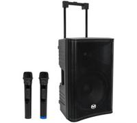 Enceinte portative autonome Mac Mah Mobile Pro 12 avec 2 micros UHF sans fil MSC DISTRIBUTION