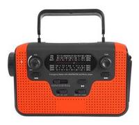 Enceinte Radio multibande à manivelle solaire portable LED Lamp - Rouge Rouge G