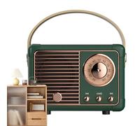 Enceinte rétro, son stéréo et décoration de maison avec style, haut-parleur de bureau décoratif pour la chambre, la cuisine, l'extérieur, le camping, la randonnée