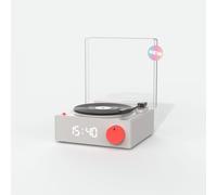 Mobility On Board – Enceinte Bluetooth VS-80 Rétro look platine vinyle 5W avec réveil Gris