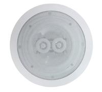 Electrovision Enceinte ronde encastrable E-Audio 2 HP d'aigus 2x8Ω 120W 16,5cm Noir/Blanc