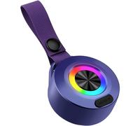 Enceinte sans fil 3D Surround Bluetooth 5.0 600 mAh portable, son HD, volume puissant pour la randonnée et le camping (violet)