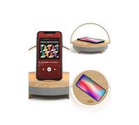 Enceinte sans fil Bluetooth autonomie 4 h - Blanc - Bois