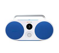 Polaroid P3 - Enceinte Bluetooth sans Fil Rechargeable avec IPX5 et Double jumelage stéréo - Bleu et Blanc
