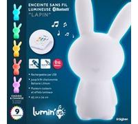 Bigben Interactive Enceinte sans fil Bluetooth Lumin'us rabbit Blanc