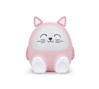 Veilleuse et Enceinte sans fil Bluetooth BigBen Chat 15 W Rose Rose