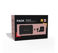 Enceinte sans fil Marshall Pack sans fil Bluetooth Acton III Noir + Ecouteurs sans fil Bluetooth Minor IV Noir