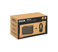 Pack Enceinte Marshall Acton III Marron + Casque supra-auriculaire Major V Bluetooth Marron