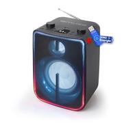 Enceinte sans fil Muse M-1802 DJ Stéréo 60 Watts - Bluetooth 5.0 - Radio FM - Effets lumineux - Batterie, AUX/USB+clé USB 32Go