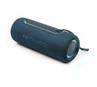 Enceinte sans fil MUSE M-780 BTB bleue avec puissance 20 W, connexion Bluetooth et USB-C, résistance à la poussière et à l'eau