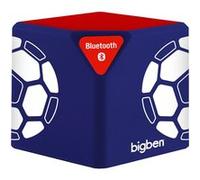 Big Ben Haut Parleur sans Fil Bluetooth Format Cube Bleu + Grille Rouge + Foot
