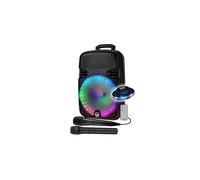 Enceinte sono 600W Portable sur Batterie, Karaoké DJ USB, Bluetooth, TWS, 2 Micros, Lumière, Cadeau Soirée Fête Anniversaire