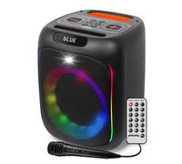 Enceinte Sono Autonome sur Batterie à LED - Pickering SOUNDKUB160-160W, Bluetooth USB Radio FM, Effet Strobe, Micro Karaoké