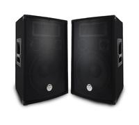 BM SONIC Paire d'enceintes sono BMS-12 Bass Reflex trapézoïdal 3 voies 12"/30cm 2 x 600 W